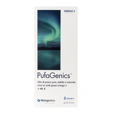Pufagenics Liquid omega3 + Vit. E - gusto limone fl. 210ml , Metagenics