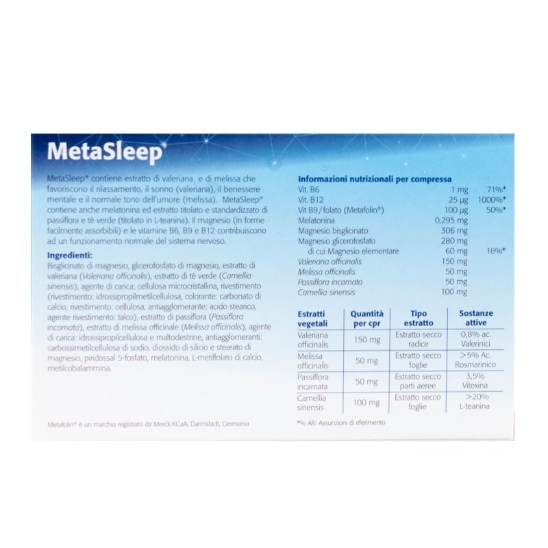 MetaSleep 30 cpr - Metagenics