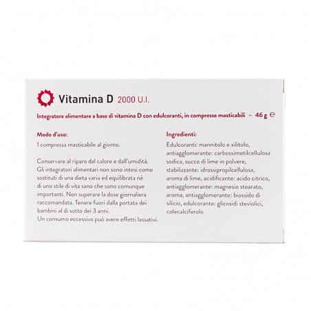 Integratore Vitamina D 2000 U.I. , 168 cps masticabili Metagenics