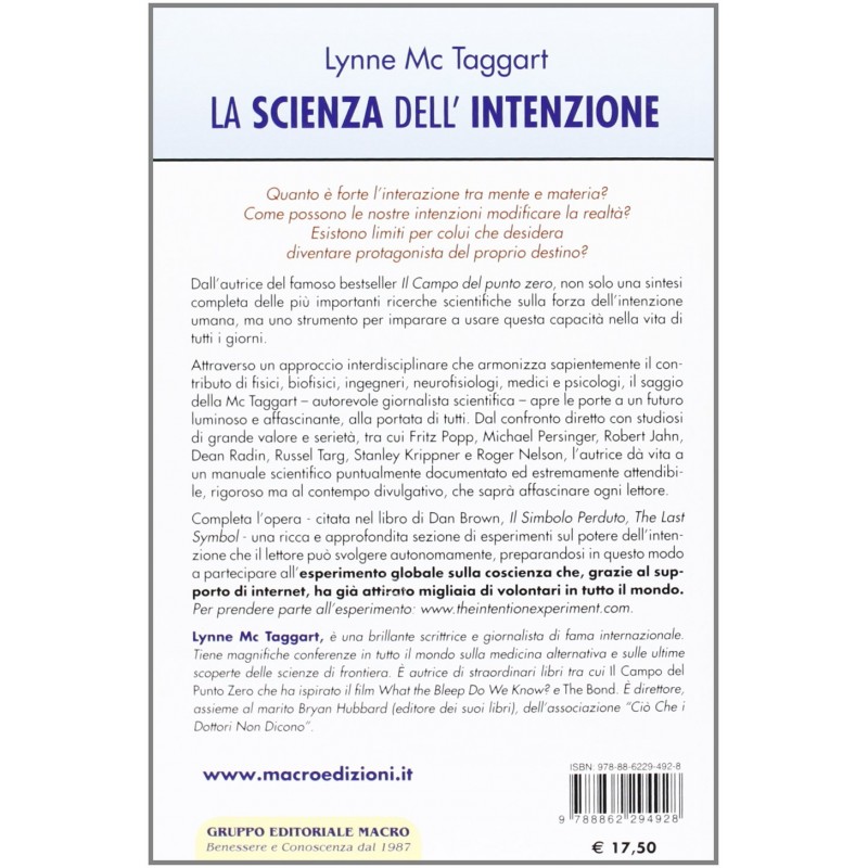 Libro La Scienza dell'intenzione -... Libro La Scienza dell'intenzione -...