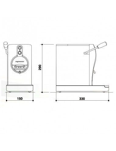 Macchina da caffè espresso per cialde...