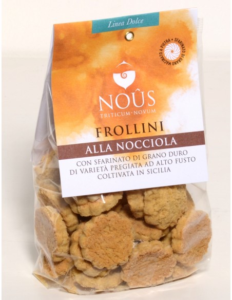 Frollini alla nocciola con ingredienti Biologici NOÛS