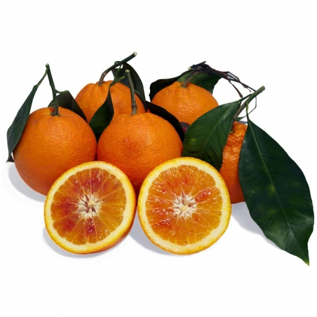 immagine di Arance Tarocco di Sicilia Bio Micorrizate, particolare della polpa interna