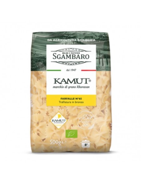 Farfalle al grano Kamut Khorasan Biologico 500 gr - Sgambaro