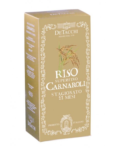 Riso Carnaroli Stagionato 22 mesi in Atmosfera Protetta - De Tacchi - Kg 1