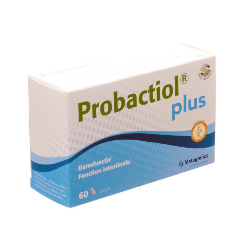 immagine della confezione dell'integratore di Metagenics Probactiol Plus 60 capsule