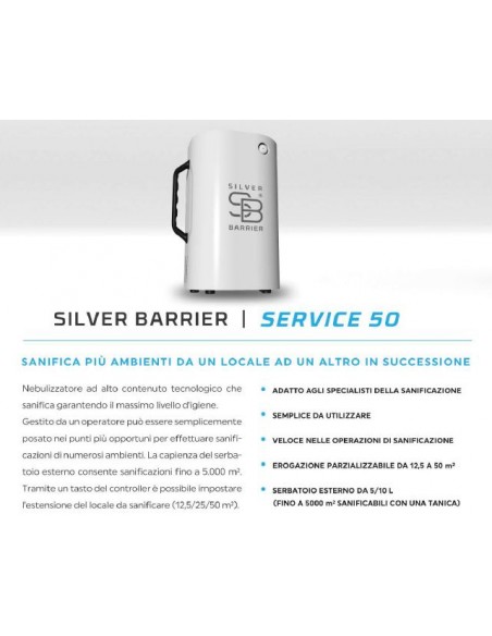 Silver Barrier ® sistema di sanificazione agli ioni d'argento - senza emissione di ozono