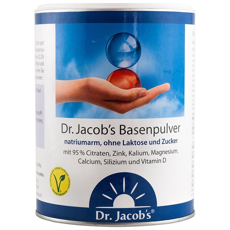 immagine della confezione di Basenpulver con Vitamina D Gr 300 di Dr. Jacob's