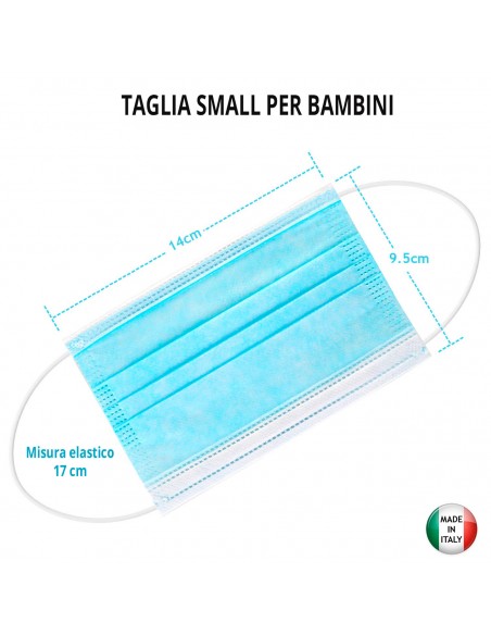 Mascherine Chirurgiche Certificate CE e Made in Italy - Dispositivo Medico di Tipo 1 Classe 2 - Idrorepellente