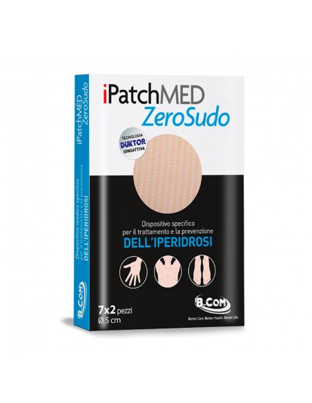 ZeroSudo Cerotti per il Trattamento della Sudorazione Eccessiva (Iperidrosi) per Ascelle, Mani e Piedi - 14 Patch Made in Italy