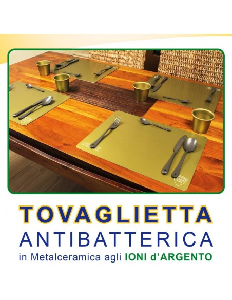 Tovaglietta Antibatterica SilverTop in Metalceramica agli ioni d'argento