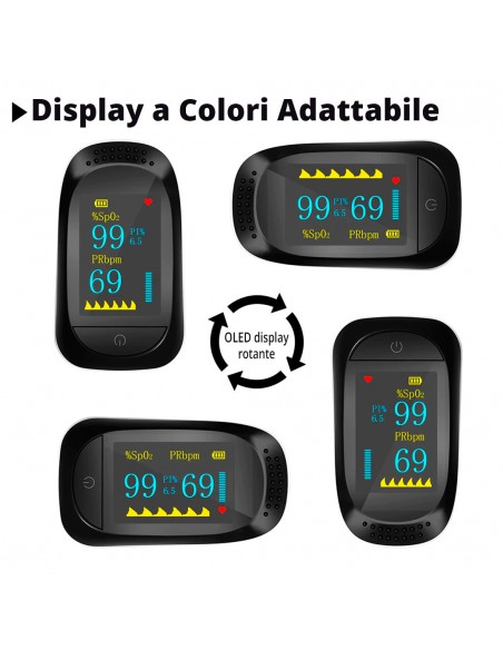 Saturimetro da Dito Professionale - Pulsossimetro DevaMed