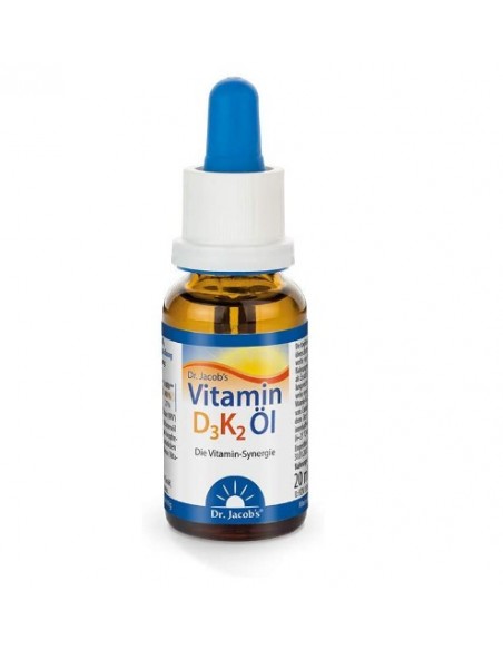 Vitamine D3 K2 in gocce da 20 ml, Dr. Jacob's