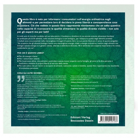 Libro l’energia invisibile negli alimenti | Bio e non bio a confronto