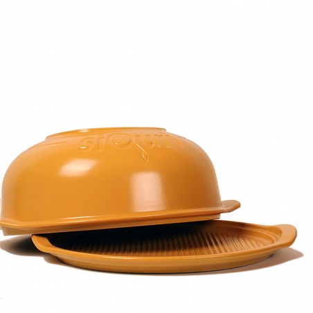 Cuoci pane - Cuoci pizza laBell by siQuri in argilla naturale - diametro 32 cm