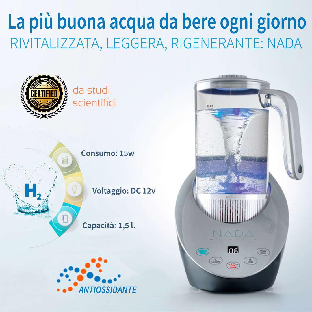 Generatore di acqua idrogenata, bottiglia d'acqua ricca di idrogeno di  grande capacità, purificatore portatile con generatore di ioni d'acqua per  tutta la famiglia : : Casa e cucina